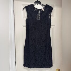 Lovely Day Black Lace Mini Dress Dainty, Little Black Dress, Keyhole back, Fun!